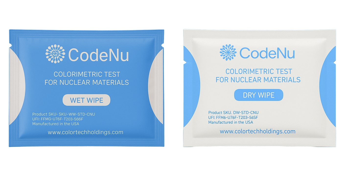 CodeNu - Uranium & Plutonium Detection Wet Wipe - Box of 100
