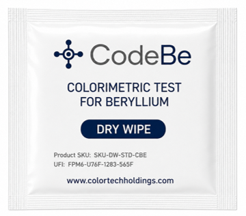 Box of 100 - CodeBe - Beryllium Detection Dry Wipes