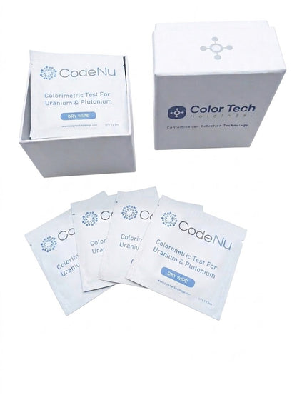 Box of 100 - CodeNu - Uranium & Plutonium Detection Dry Wipes