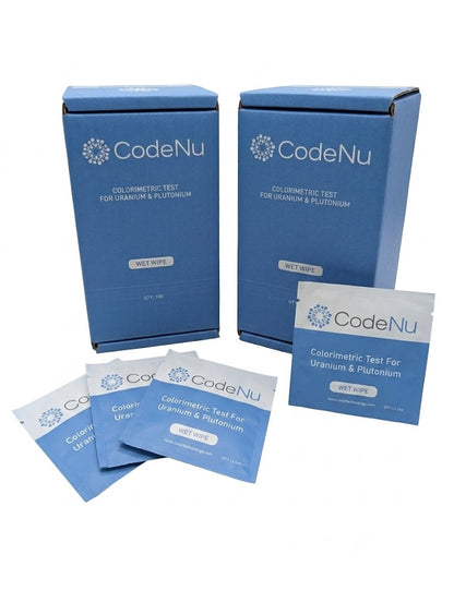 Box of 100 - CodeNu - Uranium & Plutonium Detection Wet Wipe