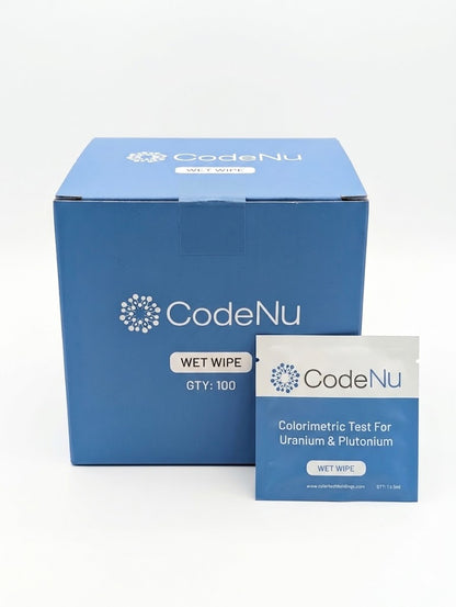 Box of 20 (Evaluation Kit) - CodeNu - Uranium & Plutonium Detection Wet Wipe