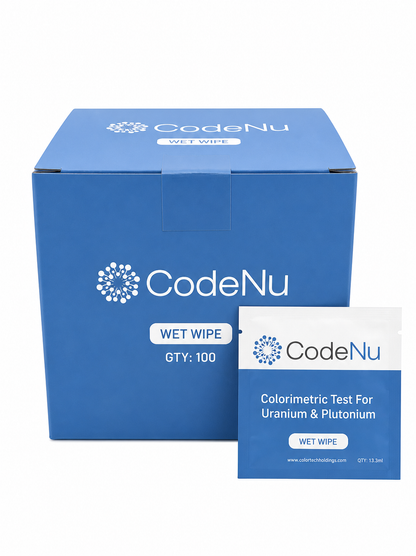 Box of 50 - CodeNu - Uranium & Plutonium Detection Wet Wipe