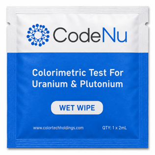 Box of 50 - CodeNu - Uranium & Plutonium Detection Wet Wipe