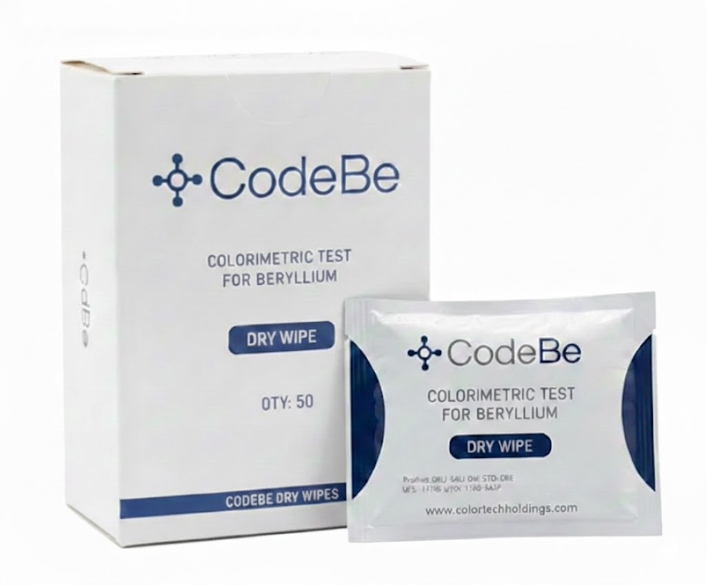 Box of 50 - CodeBe - Beryllium Detection Dry Wipes