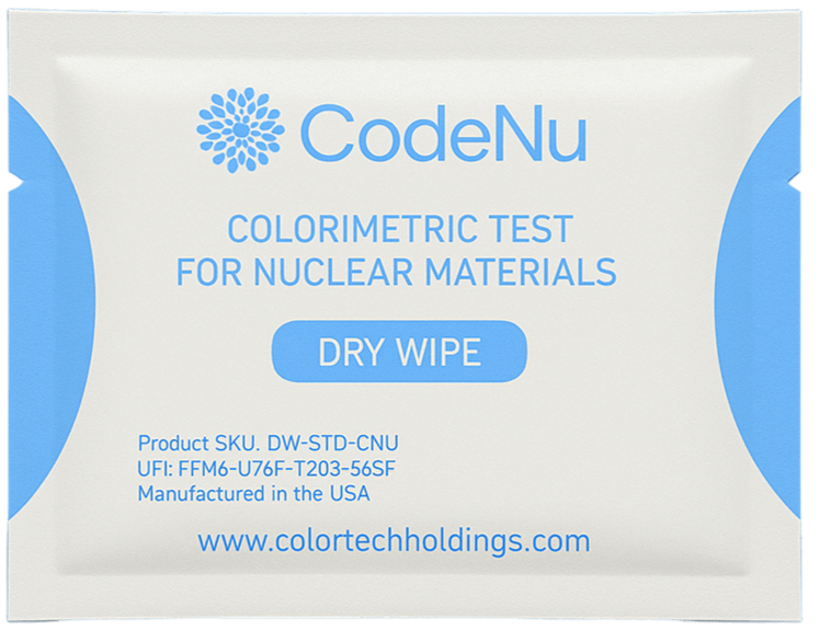 CodeNu - Uranium & Plutonium Detection Dry Wipes - Box of 100