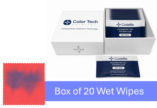 Box of 20 (Evaluation kit) - CodeBe - Beryllium Detection Wet Wipes