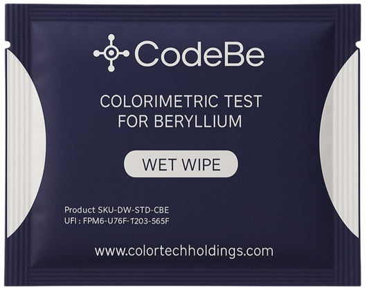 CodeBe - Beryllium Detection Wet Wipes - Box of 100