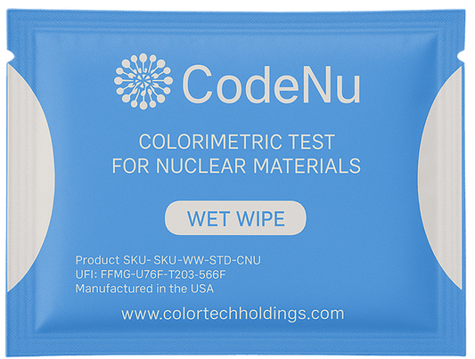 CodeNu - Uranium & Plutonium Detection Wet Wipe - Box of 100